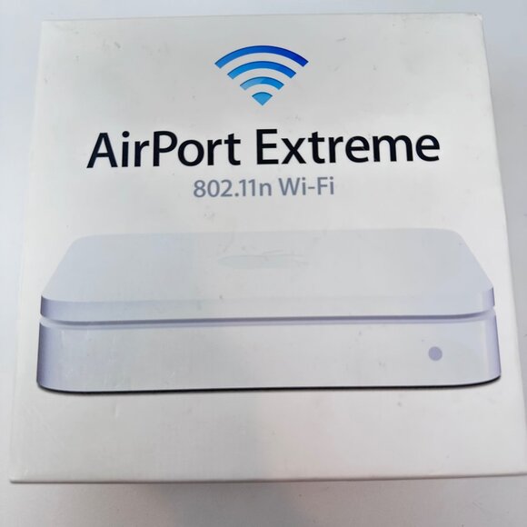 Other - Apple AirPort Extreme 5th Generation A1408 WiFi Router Unit Box Manual No Cords